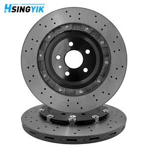 Disques de frein arrière en carbone-céramique modifiés et améliorés de 355 mm, perforés et rainurés, pour <span class=keywords><strong>Audi</strong></span> SQ7 <span class=keywords><strong>RS3</strong></span> 8v - Product Image 2