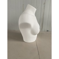 Maniquí de Torso Femenino Realista HEF-17, Blanco Mate, para Exhibición de Lencería, Modelo Curvilíneo para Ropa Interior y Trajes de Baño
