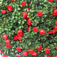 Haute qualité artificielle rose topiaire boule arbre en plastique fleur bonsaï faux arbre à fleurs pour la décoration de fête de mariage