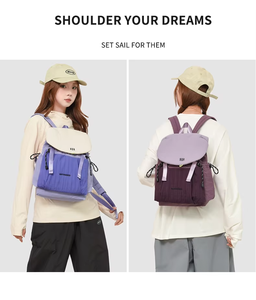 Sac à dos de voyage unisexe grand format, imperméable, pour l'extérieur, avec logo personnalisé, en polyester, fermeture éclair originale, sac à dos scolaire tendance - Product Image 6