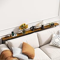 Table d'appoint de style américain avec prise électrique intégrée et étagère de rangement, réglable en hauteur, en MDF, pour salon ou entrée d'usine