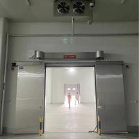 Porte coulissante électrique pour chambre froide en acier inoxydable, sur mesure, installation facile