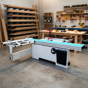 China Sliding Table Panel Saw Woodworking MDF Cutting Saw Wood Saw Machines Wood Cutting Machine Double Blade Sliding Table Saw