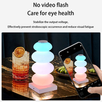 Lampu Meja Sentuh RGB LED USB Multi Warna Lampu Meja Kreatif Bebas Silau Lampu Meja Gaming Pengaturan Suasana Ruangan Hadiah Seni Dekorasi Ruangan