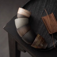 Tasse à thé Kung Fu en céramique artisanale style ancien BAIKE, 80 ml, écologique, petite tasse individuelle, ensemble de thé rétro