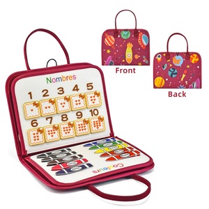 Jouets sensoriels pour enfants autistes Toddler Busy Board Montessori Jouets pour <span class=keywords><strong>1</strong></span> 2 3 4 ans avec Alphabet Animaux Baby Busy Book - Product Image 1