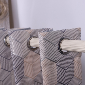 Tenda in tessuto jacquard tinto in filo motivo geometrico ultimi modelli di tessuto per <span class=keywords><strong>tende</strong></span> da finestra design per hall - Product Image 4