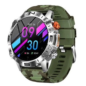Nouvelle montre connectée K59 avec écran AMOLED OLED, fonction appel, musique, météo, 1,43 pouces, multisports, robuste, résistante aux chocs - Product Image 1