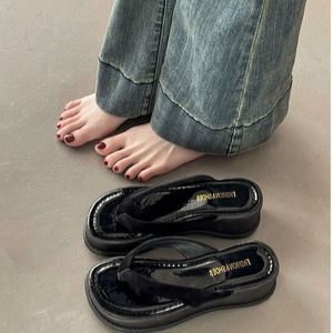 Nuovi Arrivi 2026: Infradito con Zeppa da Donna, Glitterate, con Cinturino, Piattaforma Antiscivolo, Ciabatte da Spiaggia - Product Image 2