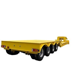 Camabajas 4 Ejes Lowboy Remolque Grúa Transporte Camión Remolques Lowboy Trailers Rogers Palabras clave - Product Image 4