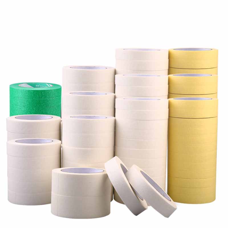 Automotive Paint Tape Green Car Painting Painter Crepe Paper Masking Tape for Paint protection
