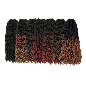 Bán buôn 14inch 18nch Faux locs GYPSY locs bện tóc Twist Crochet Tóc tổng hợp bấc tóc cho phi Bím Tóc - Product Image 1