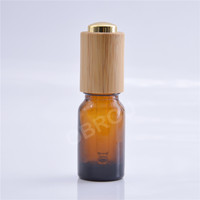 Bernsteinfarbene Glasfläschchen mit Pipette 10ml 20ml 30ml 50ml 100ml, Ätherische Öle & Serum-Fläschchen mit Goldfarbenem Pipettenverschluss