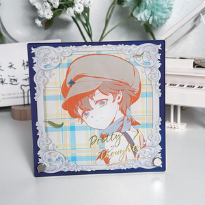 Nouveautés 2026 : Présentoirs en acrylique personnalisés imprimés, avec motifs de dessins animés mignons, pour photos, photocartes Kpop et photos d'anime, et effets de sable mouvant - Product Image 1