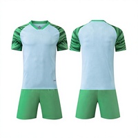 Maillot de football imprimé par sublimation 3D, personnalisable avec nom et numéro brodés, manches courtes, séchage rapide, respirant, 100% polyester, club, été