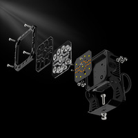 Phare de travail LED 4 pouces 47W 2875LM 375m longue portée blanc jaune spot DRL éclairage tout-terrain IP68 étanche pour 4x4 camion ATV UTV