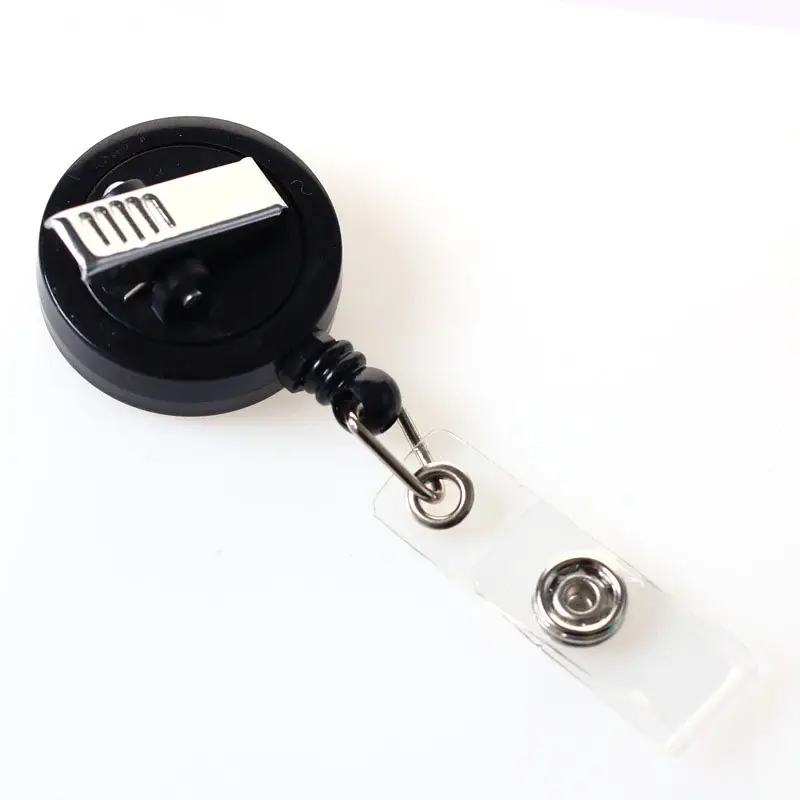 New 360 Degree Rotated Id Card Badge Holder Reels With Alligator Clip Office School Supplies Retractable Lanyard Badge Holder