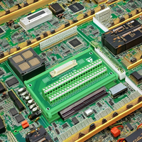 Einfaches DB44 D-Sub Buchsenmodul für DIN-Schienenmontage, vertikales/horizontales Stecker-Breakout-Board, DB44 Splitter mit Kupferkontakt