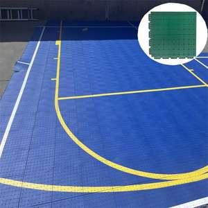 Azulejos de enclavamiento <span class=keywords><strong>TPV</strong></span> para canchas de baloncesto y Pickleball Diseño cuadrado moderno Instalación de clic para uso en gimnasio al aire libre - Product Image 3