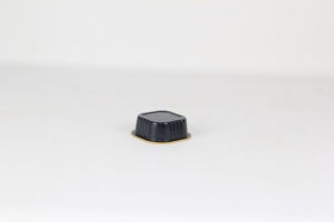 Contenitore in Alluminio Nero con Bordo Dorato, Mini Vaschette Quadrate in PET da 50ml con Coperchio, Usa e Getta, per Alimenti, Adatte al Forno - Product Image 3