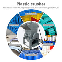 Broyeur et broyeur de bouteilles d'eau en plastique PET Broyage de traitement de bouteilles en plastique usagées pour le recyclage industriel