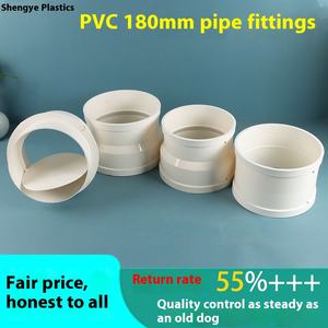Shengye Direct 180mm coude en T réduisant Joint sortie d'air UPVC raccords de tuyauterie Surface lisse <span class=keywords><strong>clapet</strong></span> <span class=keywords><strong>anti</strong></span>-<span class=keywords><strong>retour</strong></span> <span class=keywords><strong>hotte</strong></span> tuyaux de fumée - Product Image 2