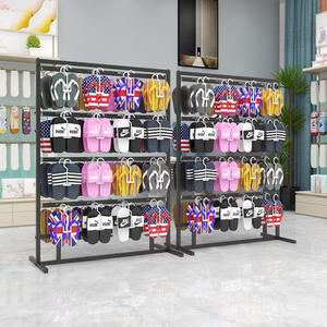 ชั้นวางถุงเท้าแบบตั้งพื้นไม้สองด้านสำหรับร้านค้าปลีก ขายดี - Product Image 4