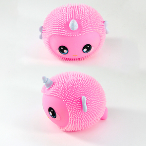 Boule en peluche de 5 pouces, jouets animaux, lapins LED, abeilles, paresseux, chouettes licorne TPR cadeaux pour enfants - Product Image 6