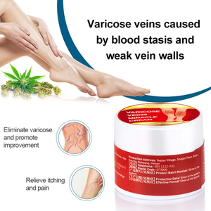 Crema per il Sollievo dalle Varici alle Gambe, Lozione per la Cura del Corpo, Unguento per Gambe Sane, Crampi alle Gambe e Congestione Venosa, Sollievo Esterno - Product Image 2
