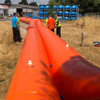 Tuyau et tube de barrière anti-inondation en PVC écologique remplis d'eau, capacité 250L-10000L, certifiés CE, anti-inondation au lieu de sacs de sable