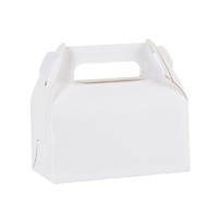 Rose Biscuit Mousse Tasse Carré Gâteau Boîte Pliante Avec Poignée Papier Portable Boîte Bonbons Gâteau Fête Cadeau Alimentaire Snack Emballage