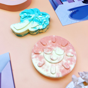 Bombas de Baño Orgánicas al por Mayor con Etiqueta Privada, Espuma Abundante, Sal Efervescente, Estilo Lindo, Regalos para Viajes a la Playa y Vacaciones, Caja de Regalo con Forma Personalizada - Product Image 4