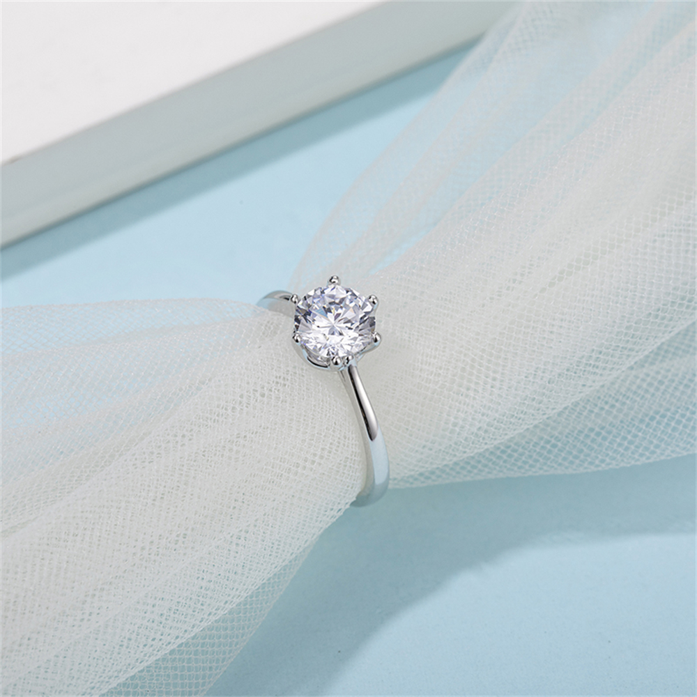 Alianza De Compromiso Anillo De Diamante De Laboratorio Solitario De 1,5 CT, Anillos De Compromiso De Plata De Ley 925 100% Originales Para Mujer, Joyería Fina Nupcial – Compra Los Mejores Productos