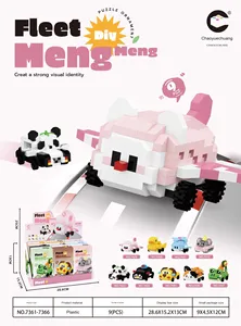 Giocattolo per bambini simpatico cartone animato mattoncini di plastica per auto figure del Team all'ingrosso modello compatibile con Dropshipping giocattolo - Product Image 6