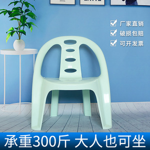 <b>Plastic</b> <b>Dining</b> <b>Chair</b> With Backrest Sky Blue Modern Design Home Use 460x460x530mm - Product Image 3