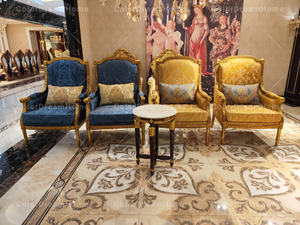 Elegante divano in tessuto francese italiano comodo divano morbido classico divano divani da soggiorno - Product Image 5