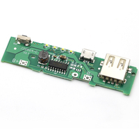 Module Chargeur de Batterie Externe 5V 1A, Carte de Circuit de Charge Élévateur, Module d'Alimentation pour Batterie Externe Mobile Xiaomi DIY