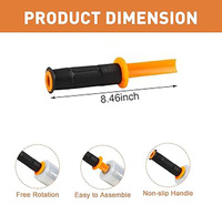Distributeur de film étirable orange avec frein réglable, poignée ergonomique de sécurité pour entrepôt, déménagement et bureau