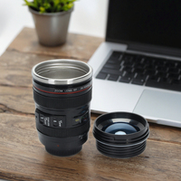 Tasse à café DSLR en acier inoxydable, Mug créatif, écologique, pour appareil photo, nouveauté