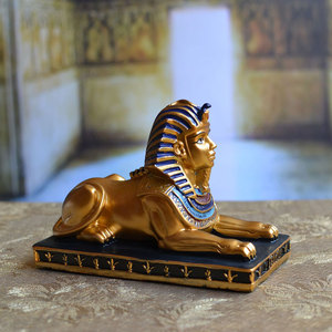 Maquette architecturale en résine peinte à la main du <span class=keywords><strong>Sphinx</strong></span> <span class=keywords><strong>et</strong></span> des <span class=keywords><strong>Pyramides</strong></span> égyptiennes - Décoration de table pour restaurant <span class=keywords><strong>et</strong></span> accessoires de présentation pour bar - Product Image 3