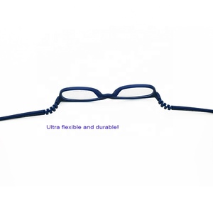 Anteojos de marco cuadrado TR90 DE ALTO clásico para niños, ventas directas, <span class=keywords><strong>correa</strong></span> de templo ajustable, diseño flexible sin bisagras para mediana edad - Product Image 4