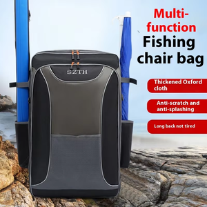 Bolsa de Pesca Multifuncional Impermeable de Gran Capacidad, Mochila Reforzada con Silla, Protección para Peces, Caja de Pesca Multifuncional - Product Image 2