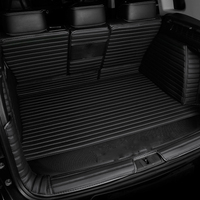 Muchkey Vente en gros Accessoires de voiture personnalisés Tapis de coffre de voiture en cuir de luxe imperméable Tapis de coffre de voiture 3D