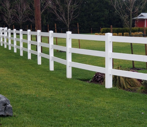 รั้ว<span class=keywords><strong>3</strong></span>รางพีวีซีฟาร์มปศุสัตว์รั้วม้าไวนิลรั้วฟาร์มปศุสัตว์พลาสติกรั้วโพสต์และรถไฟ - Product Image 3