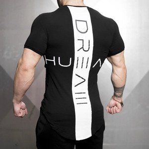 เสื้อฟิตเนสชายชายผ้าโค้ง - Product Image 2