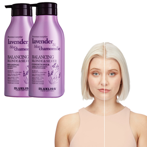 Private Label Wholesale Nature Balancing <strong>Blonde</strong> Silver Anti Yellow Purple <strong>Shampoo</strong> and Conditioner <strong>for</strong> <strong>Blonde</strong> <strong>Hair</strong> - Product Image 4