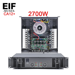 EIF Muses CA12+ 2700W Dual Channel Power Amplifier Stereo Class H Metal Rack Mount Amplifier for Surround <b>Sound</b> Systems - Product Image 1
