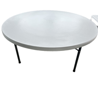 E-44NEW Modernes Design Kunststoff Klappbare Rechteckige Bankett-Tische Outdoor-Essmöbel Tragbare Stapelbare Wohnzimmer-Hotelmöbel