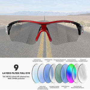 แว่นตาขี่จักรยานโพลาไรซ์สำหรับผู้ชายและผู้หญิงแว่นตาขี่จักรยานโพลาไรซ์โฟโตโครมิก TAC แบบปรับโลโก้ได้ตามต้องการ - Product Image 5