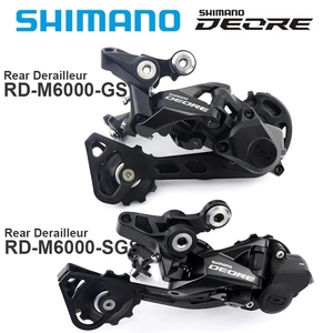 SHIMANO DEORE <span class=keywords><strong>M6000</strong></span> 10S VTT <span class=keywords><strong>RD</strong></span>-<span class=keywords><strong>M6000</strong></span> M6100 Arrière Dérailleur-Long Cage/Moyen Cage - 10/20/30 Vitesse Pièces D'origine - Product Image 2